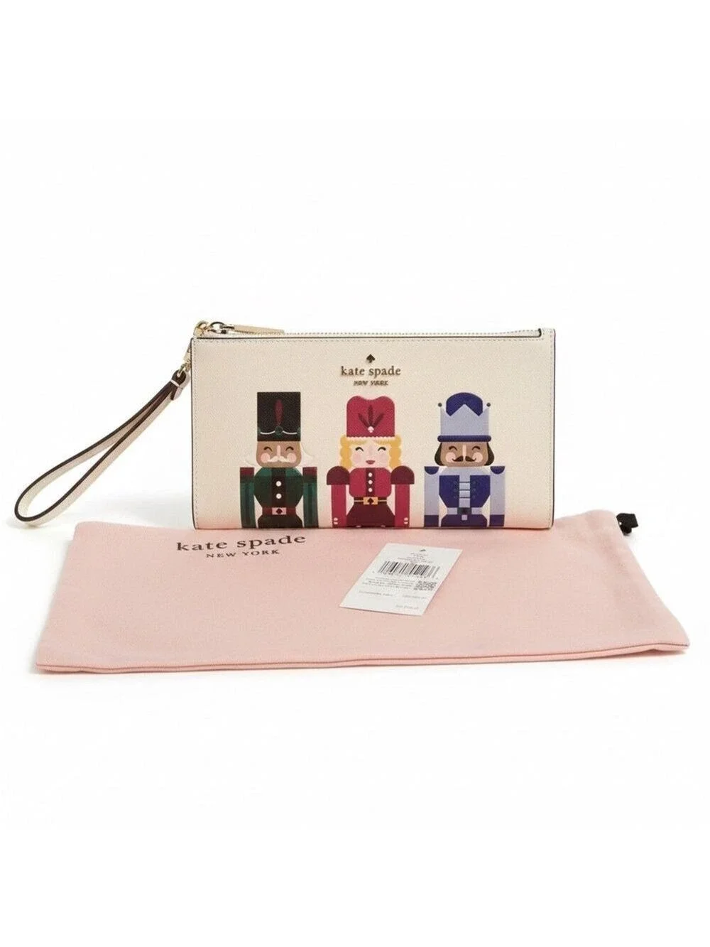 Kate Spade NWT Oh What Fun Nutcracker Wristlet 2024 Holiday Limited Edition